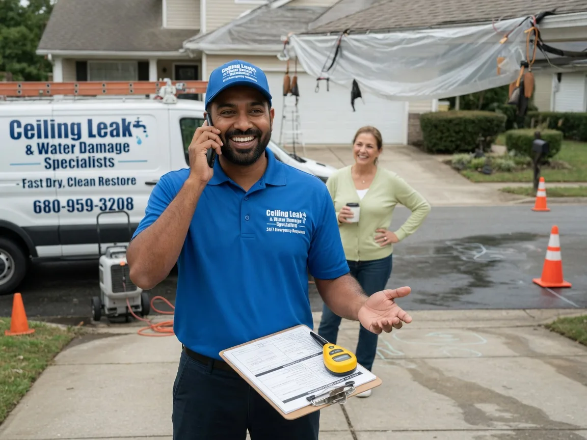 Ceiling Leak Cleanup Dinwiddie, VA FAQs